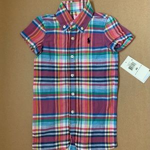 Ralph Lauren plaid romper
